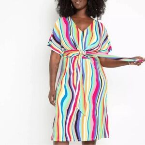 Multicolor Striped Dress